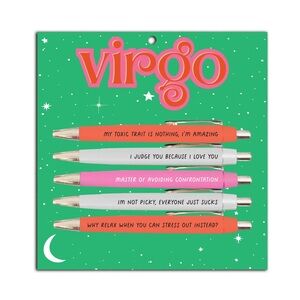 Sarcastic Zodiac Pen Sets: Virgo
